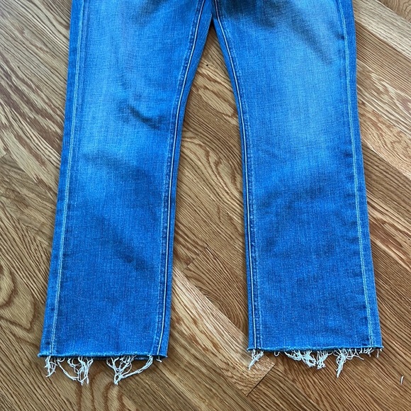 NWT Mother Pixie Dazzler Ankle Fray Beginner’s Luck Size 32 - Picture 13 of 16